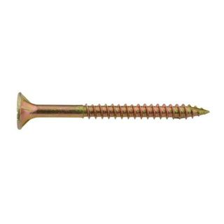 14g x 75mm Bugle Batten Type 17 Screw - 5mm Hex Drive - Zinc Yellow