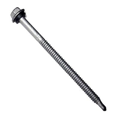14-10 x 115mm HOBSON Hex Head Self Drilling Screw with Neoprene Washer Class 4