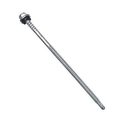 14-10 x 150mm HOBSON Hex Head Self Drilling Screw with Neoprene Washer Class 4