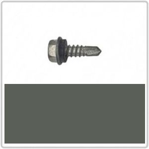 10-16 x 16mm AX Hex Head Self Drilling Screw with Neoprene C-RP 1000Hr - WOODLAND GREY