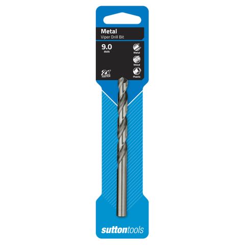9.00mm x 125mm  VIPER Jobber Drill  Carded -SUTTON