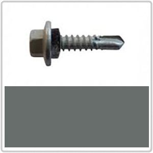 12-14 x 20mm AX Hex Head Self Drilling Screw with Neoprene C-RP 1000Hr - BASALT