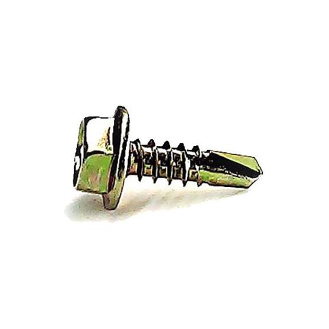 10-16 x 25mm AX Hex Head Self Drilling Screw Zinc Yellow