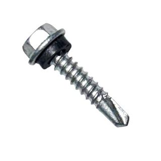 10-16 x 25mm HOBSON Hex Head Self Drilling Screw with Neoprene Washer Class 4