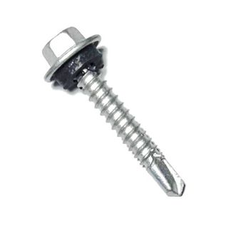 12-14 x 35mm HOBSON Hex Head Self Drilling Screw with Neoprene Washer Class 4