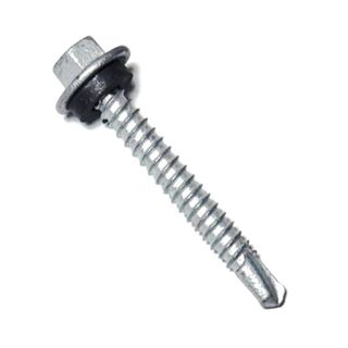 12-14 x 45mm HOBSON Hex Head Self Drilling Screw with Neoprene Washer Class 4