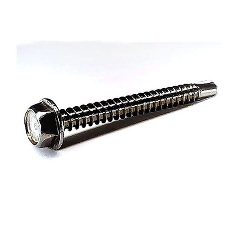 10-16 x 45mm Indent Hex Head Self Drilling Screw Stainless Steel Grade 304