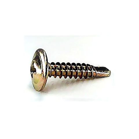 8-18 x 12mm Button Head Phillips Drive Self Drilling Screw Zinc Yellow