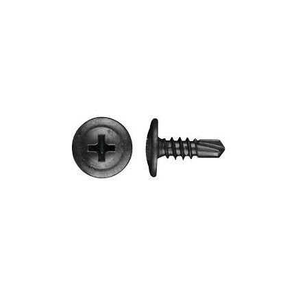8-18 x 25mm Button Head Phillips Drive Self Drilling Screw Zinc Yellow - WHITE