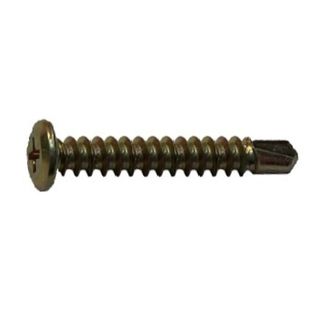 10-16 x 50mm Wafer Head Phillips Drive Self Drilling Screw Zinc Yellow