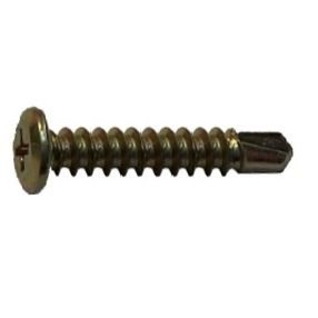 10-16 x 40mm Wafer Head Phillips Drive Self Drilling Screw Zinc Yellow