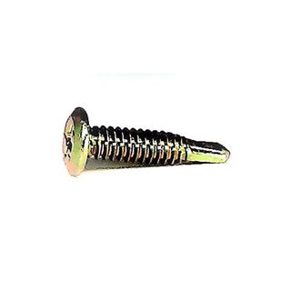 10-24 x 30mm FINE THREAD Wafer Head Phillips Drive Self Drilling Screw Zinc Yellow