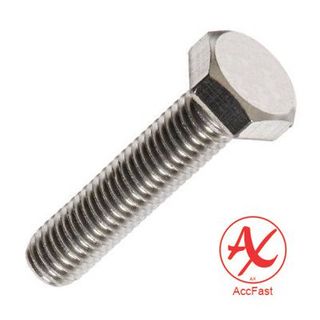 3/8 -16tpi UNC x 2-1/2 Hex Head BOLT ONLY Stainless Steel Grade 316