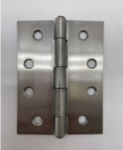 100mm x 75mm x 1.6mm Fixed Pin Butt Hinge Stainless Steel Grade 304