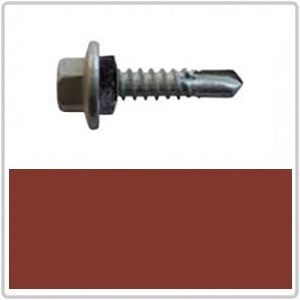 12-14 x 20mm HOBSON Hex Head Self Drilling Screw with NEO Washer Class 4 - MANOR RED