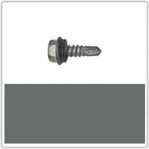 10-16 x 16mm AX Hex Head Self Drilling Screw with Neoprene C-RP 1000Hr - BASALT