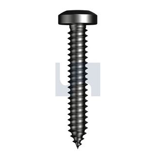 6g x 3/4 HOBSON Pan Head Phillips Drive Self Tapping Screw Zinc Plated - BLACK HEAD