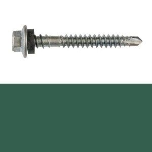 13g x 50mm AX Wind-Fast Dual Point Double Grip Self Drilling Screw with NEO Class 4 - COTTAGE GREEN