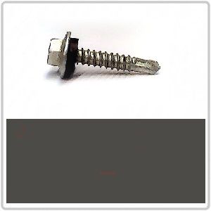 12-14 x 35mm HOBSON Hex Head Self Drilling Screw with NEO Washer Class 4 - MONUMENT