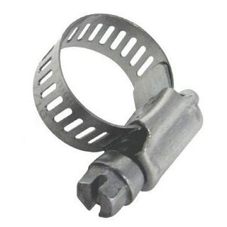 78 - 101mm Hose Clamp (304 Nickel bearing stainless steel 12.5mm band and housing - Zinc 1/4'' screw