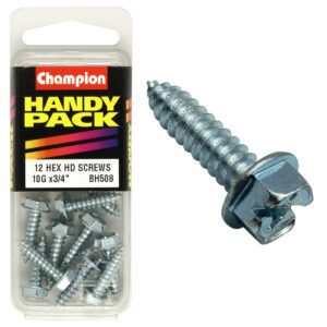 SELF TAPP SCREW HEX COMBO 4.8x19mm ZP (Pack of 12)