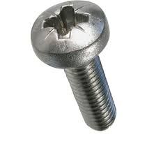 M4 x 10mm Pan Head POZI Metal Thread Screw Zinc Plated