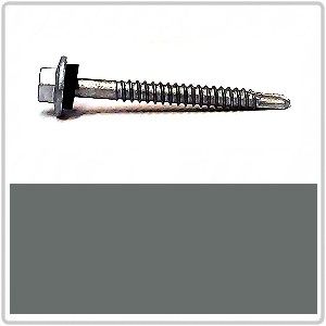 12-14 x 45mm AX Hex Head Self Drilling Screw with Neoprene Class 3 - BASALT