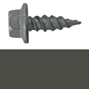 8-15 x 15mm Hex Slot Head Needle Point Stitching Screw B8(Cat5) WOODLAND GREY