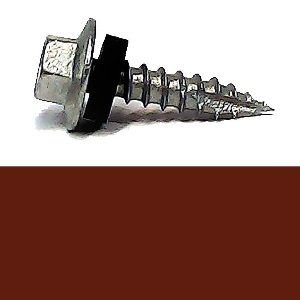 10-12 x 25mm BREMICK Hex Head Type 17 Screw with EPDM Seal B8(Cat5) - MANOR RED