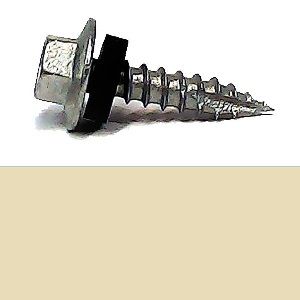 12-11 x 25mm HOBSON Hex Head Type 17 Screw with Neoprene Washer Class 4 - CLASSIC CREAM