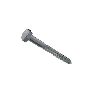 M8 x 30mm Hex Head Coach Screw Zinc Plated