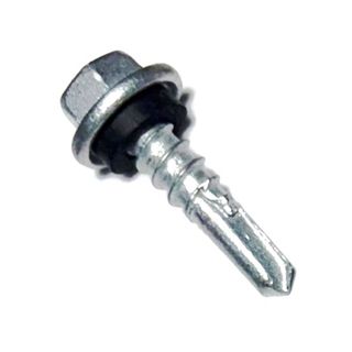 14-10 x 25mm HOBSON Hex Head Self Drilling Screw with Neoprene Washer Class 4