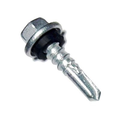 14-10 x 25mm HOBSON Hex Head Self Drilling Screw with Neoprene Washer Class 4