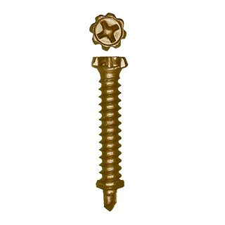 8-18 x 35mm Flower Head WING Self Drilling Screw Zinc Yellow