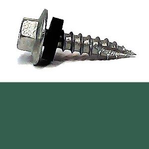 10-12 x 25mm BREMICK Hex Head Type 17 Screw with EPDM Seal B8(Cat5) - COTTAGE GREEN