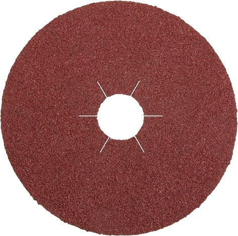 125 x 22 Fibre disc (CS561) Aluminium oxide/Star hole 60 Grit