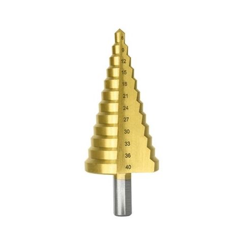 6-40mm Bristol Step Drill Straight Flute 12 Step