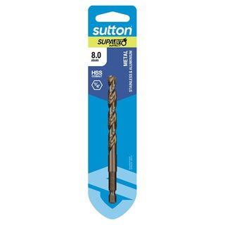 8.0MM DRILL HEX SHANK HSS-CO SUPABIT CARDED