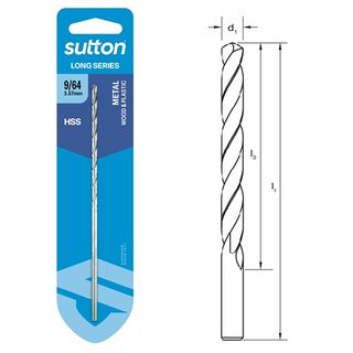 9/64 x 137mm Long Series Drill HSS Carded