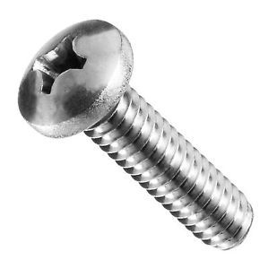 M8 x 40mm Pan Head Phil Metal Thread Screw ZP