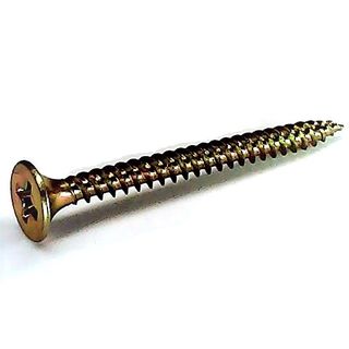 7g x 25mm Bugle Head Phillips Drive FINE Thread Drywall Screw Zinc Yellow