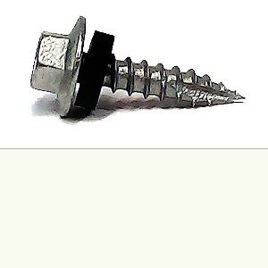 10-12 x 25mm BREMICK Hex Head Type 17 Screw with EPDM Seal B8(Cat5) - DOVER WHITE