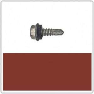 10-16 x 16 BREMICK Hex Head Self Drilling Screw with EPDM Seal B8(Cat5) - MANOR RED