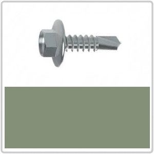 12-14 x 20mm BREMICK Hex Head Self Drilling Screw B8(Cat5) - PALE EUCALYPT