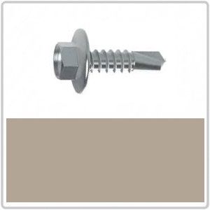 12-14 x 20mm AX3 Hex Head Self Drilling Screw - STONE
