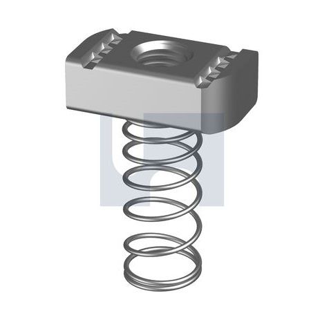 M12 Strut Nut Long Spring Galvanised