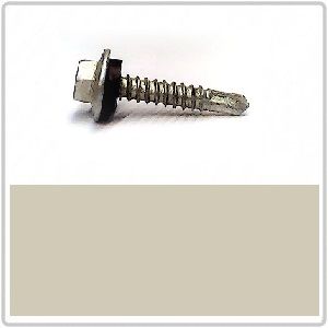 14-10 x 25mm BREMICK Hex Head Self Drilling Screw with EPDM Seal B8(Cat5) - EVENING HAZE