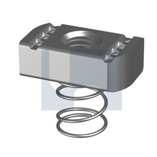 M8 Strut Nut Short Spring Zinc Plated