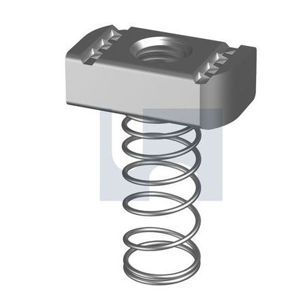 M12 Strut Nut Long Spring Zinc Plated