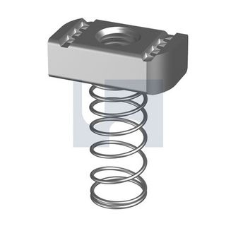 M16 Strut Nut Long Spring Zinc Plated
